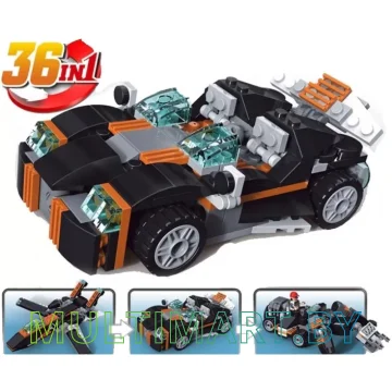 Конструктор Decool 3122 Транспорт 36 в 1 (256 деталей) картинка 2